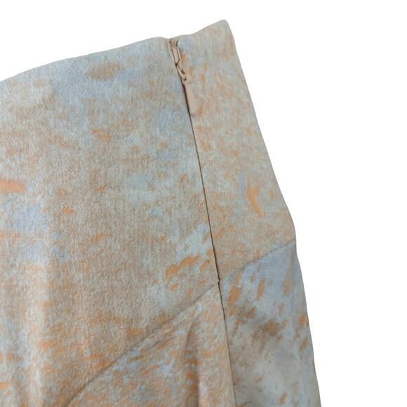 Free People SZ 4 Gardenia Print Maxi Skirt Romantic Enchanting Silky Ruffles - Picture 4 of 7